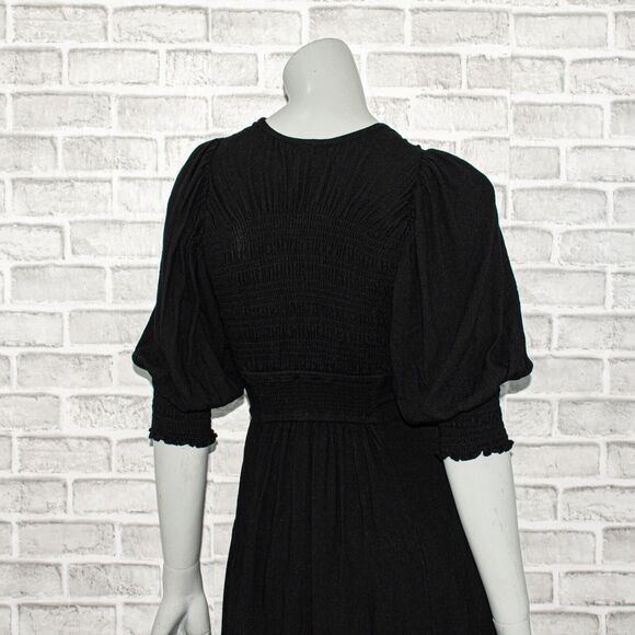 Free People Women's String of Hearts Cutout Maxi Dress Black Size XS - Picture 11 of 11